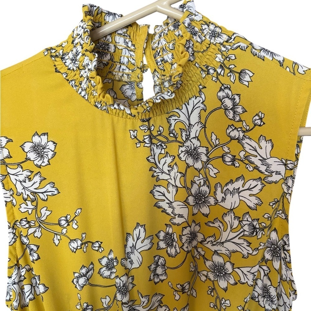 Nanette Lepore Yellow Sleeveless Midi Dress NWOT - Picture 3 of 3